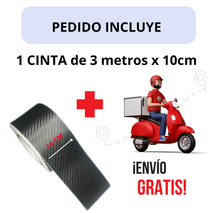 CINTA DE FIBRA DE CARBONO PARA AUTO